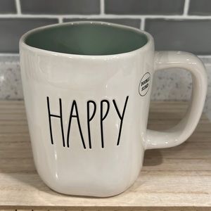 New Rae Dunn HAPPY Flower Coffee Mug